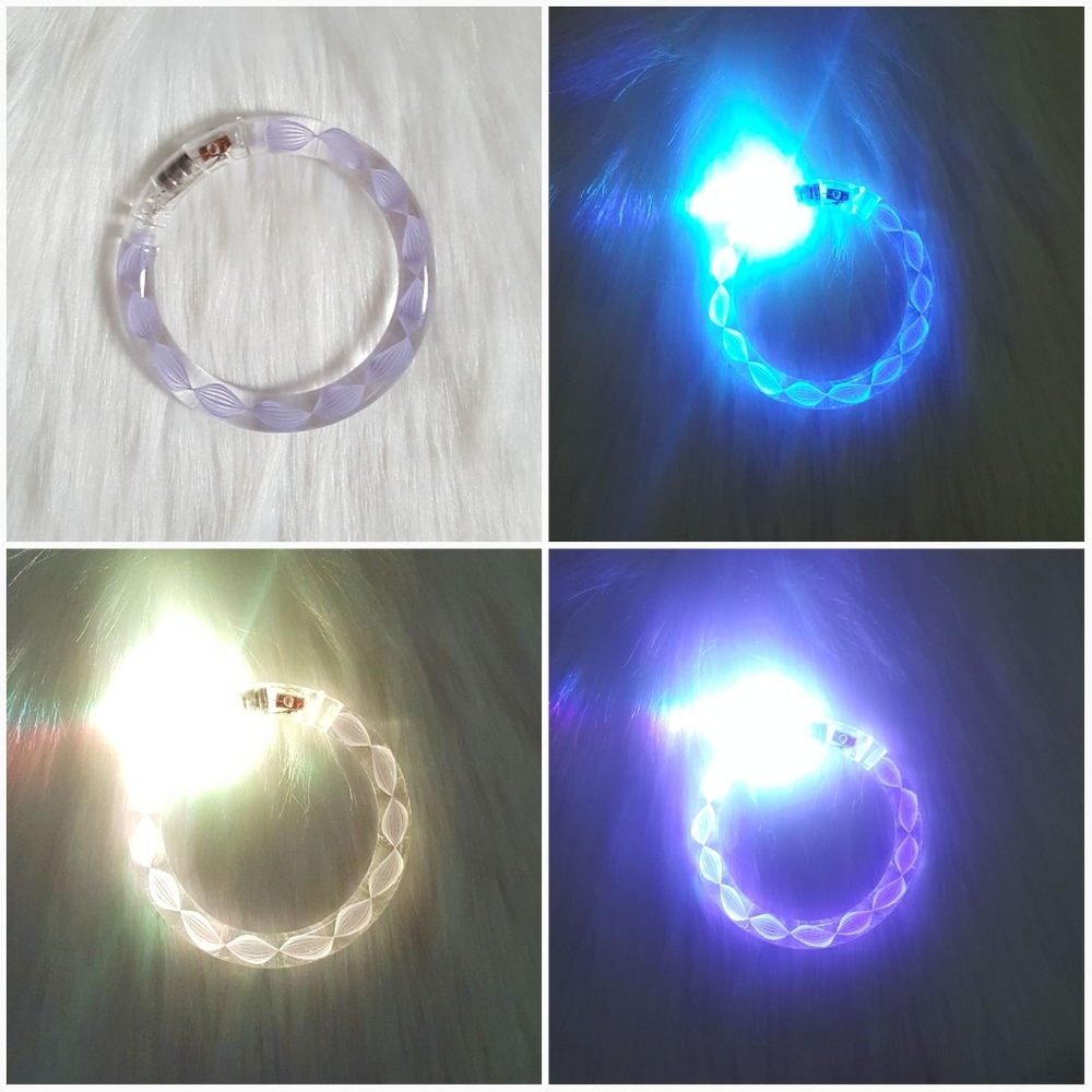 Lavender Light Up Bangle Bracelet